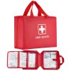 First Aid Kit, 420 Pieces, 600D Nylon Large Survival First Aid Bag, Emergency Medical Supplies, for Home, Car, Office, Travel, Camping, Truck, Hiking