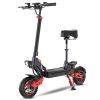 Fast 1600W Electric Scooter with Seat for Adult, Max Speed 28mph, 30miles Range, 48V 18Ah, 10'' Off-road Tires,Foldable Commuter E-scooter