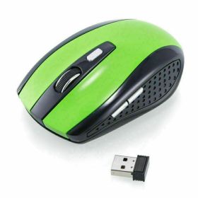 2.4GHz Wireless Optical Mouse Mice & USB Receiver For PC Laptop Computer DPI USA (Color: Green)