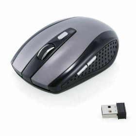 2.4GHz Wireless Optical Mouse Mice & USB Receiver For PC Laptop Computer DPI USA (Color: Gray)