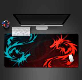 Extended Gaming Mouse Pad Desk Keyboard Mat Large Size 800MM X 300MM 31x12 (Pattern: Dragon)