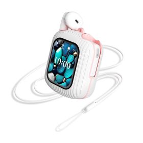 Blink Buds True Wireless Earbuds with Digital Display (Color: White/pink)