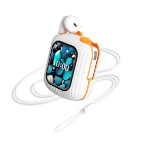 Blink Buds True Wireless Earbuds with Digital Display (Color: WHT/ORG)