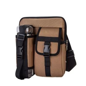 HikerPro Waterproof Sling Satchel (Color: Brown)