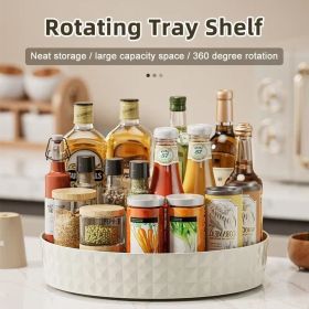 A Multifunctional Rotating Seasoning Rack For The Corner Of The Kitchen Countertop, Which Can Be Used To Store Bottles Of Oil, Salt (Color: White)
